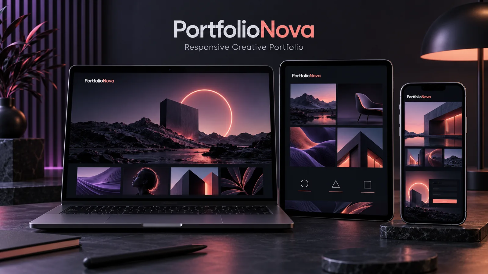 PortfolioNova: A Free Bootstrap 5 Portfolio Template for Creative Professionals