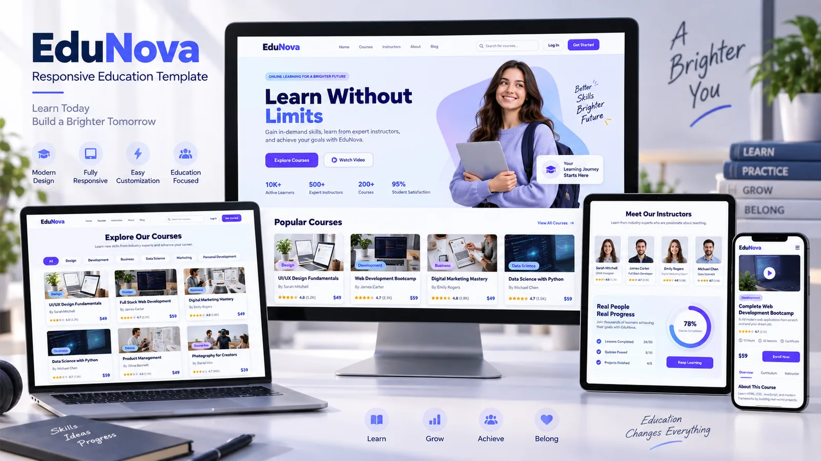 EduNova – Free Bootstrap 5 Education & Online Course HTML Template